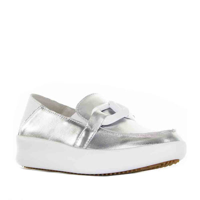 ALFIE & EVIE MOOCH SILVER - Women Slip-ons - Collective Shoes 