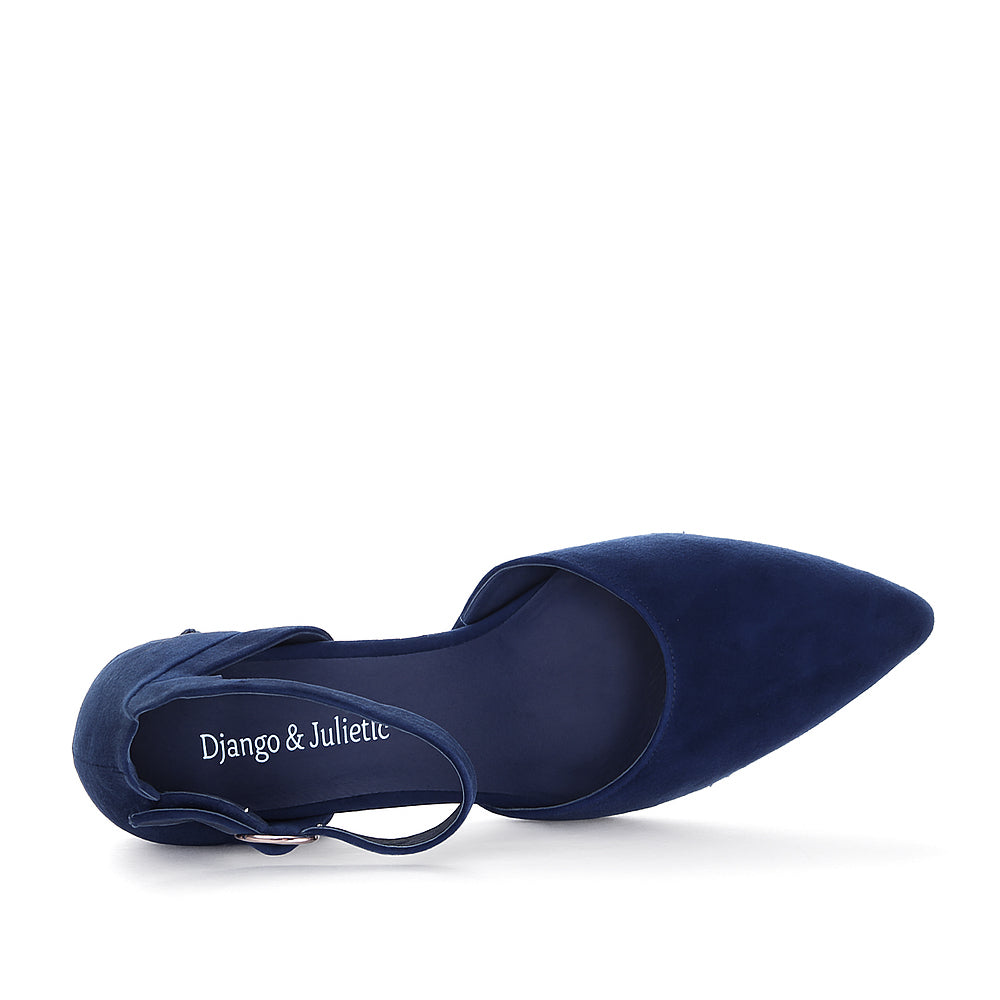 DJANGO & JULIETTE LATRELLA NAVY - Women Heels - Collective Shoes 