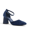 Load image into Gallery viewer, DJANGO & JULIETTE LATRELLA NAVY - Women Heels - Collective Shoes 
