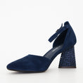 Load image into Gallery viewer, DJANGO & JULIETTE LATRELLA NAVY - Women Heels - Collective Shoes 
