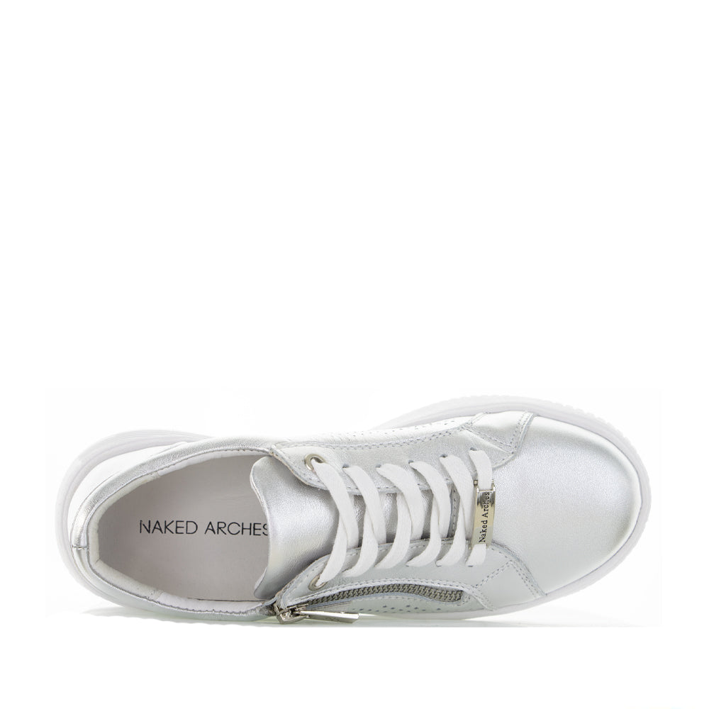 NAKED ARCHES NOBLE 02 SILVER - Women Sneakers - Collective Shoes 