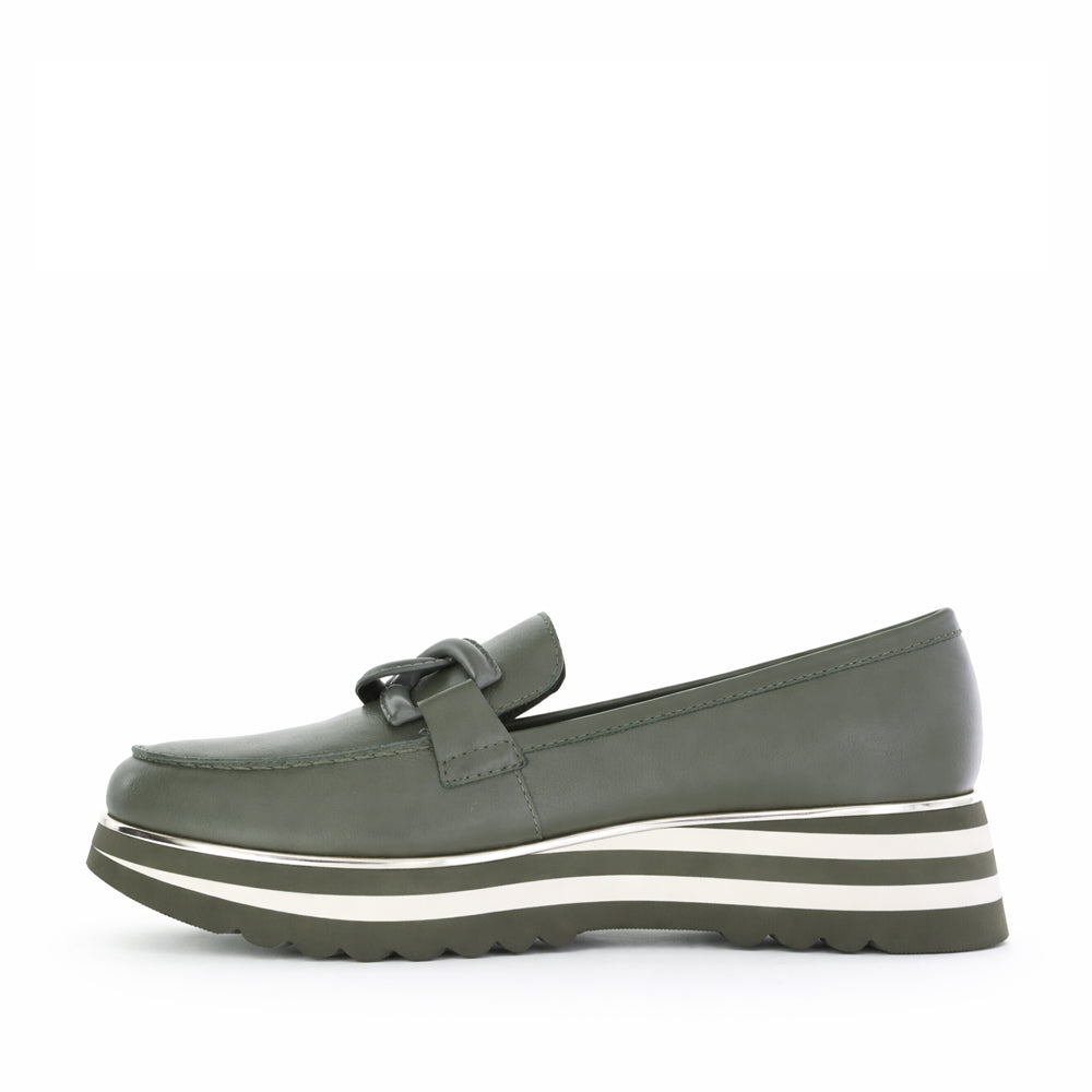 DJANGO & JULIETTE EAILA OLIVE - Women Loafers - Collective Shoes 