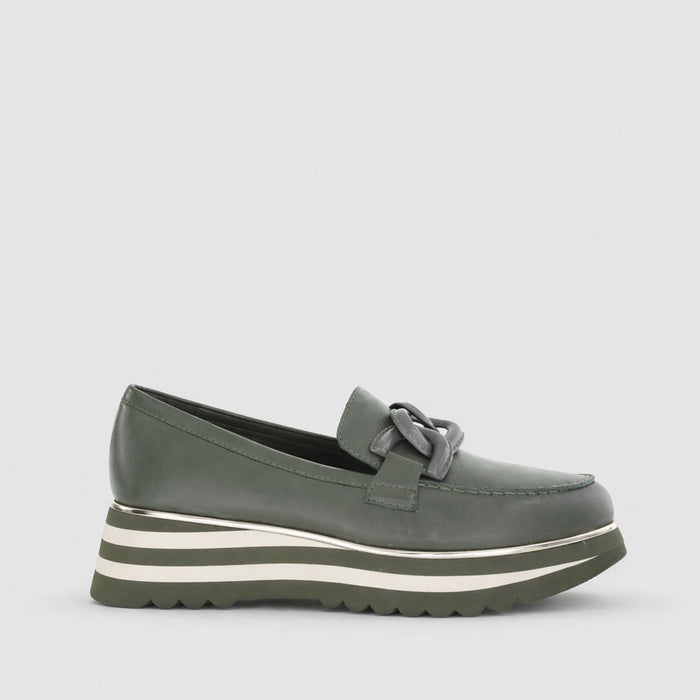DJANGO & JULIETTE EAILA OLIVE - Women Loafers - Collective Shoes 