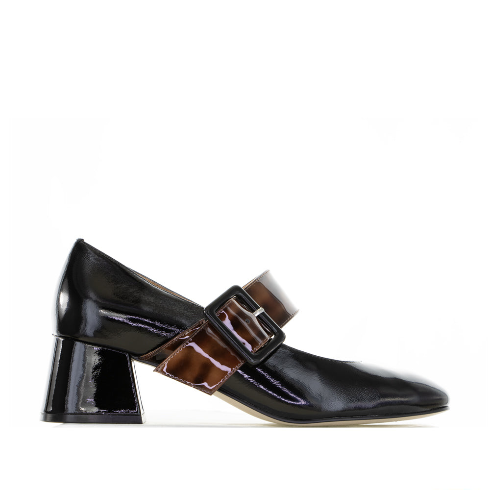 BRESLEY PAGODA BLACK PAT – Collective Shoes