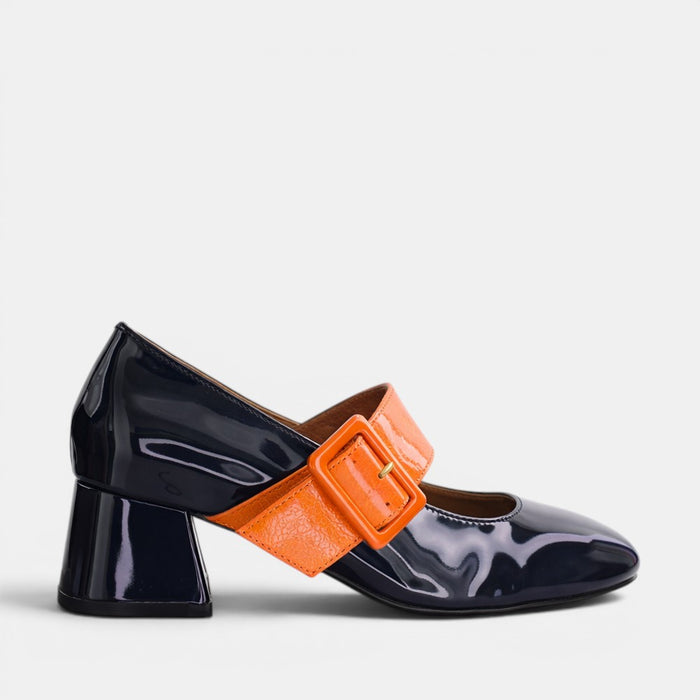 BRESLEY PAGODA NAVY ORANGE PAT