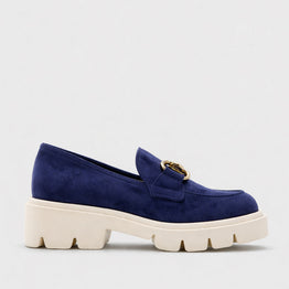 TAMARA LONDON PARGO NAVY SUEDE - Women Loafers - Collective Shoes 