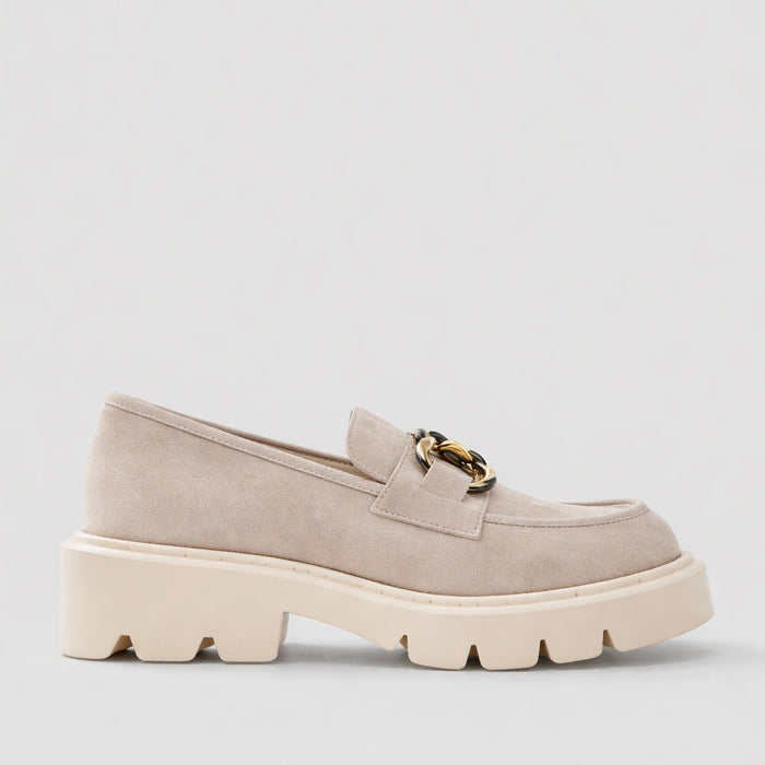 TAMARA LONDON PARGO BEIGE SUEDE - Women Loafers - Collective Shoes 