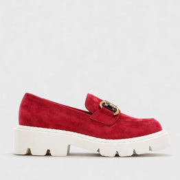 TAMARA LONDON PARGO RED SUEDE - Women Loafers - Collective Shoes 