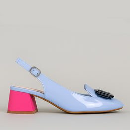 BRESLEY PHOBIA PALE BLUE PAT - Women Sandals - Collective Shoes 