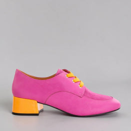 BRESLEY DESTER FUXIA ORANGE - Women Oxford / Brogue Shoes - Collective Shoes 