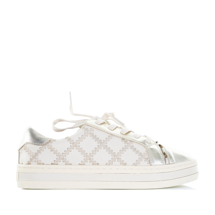 ALFIE & EVIE PLEAT GOLD CREAM - Women sneakers - Collective Shoes 