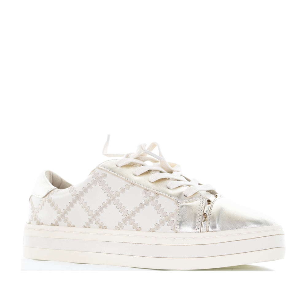 ALFIE & EVIE PLEAT GOLD CREAM