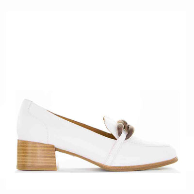 BRESLEY POSTAL WHITE - Women Loafers - Collective Shoes 