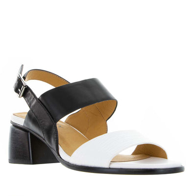 Bresley Pozzie Black White - Women Sandals - Collective Shoes 