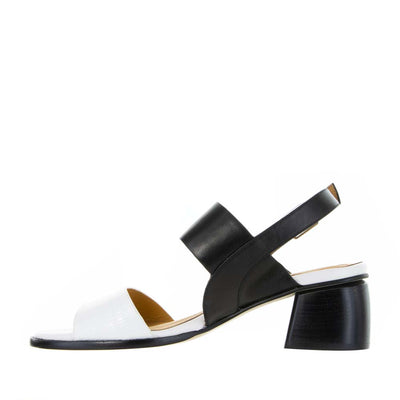 Bresley Pozzie Black White - Women Sandals - Collective Shoes 