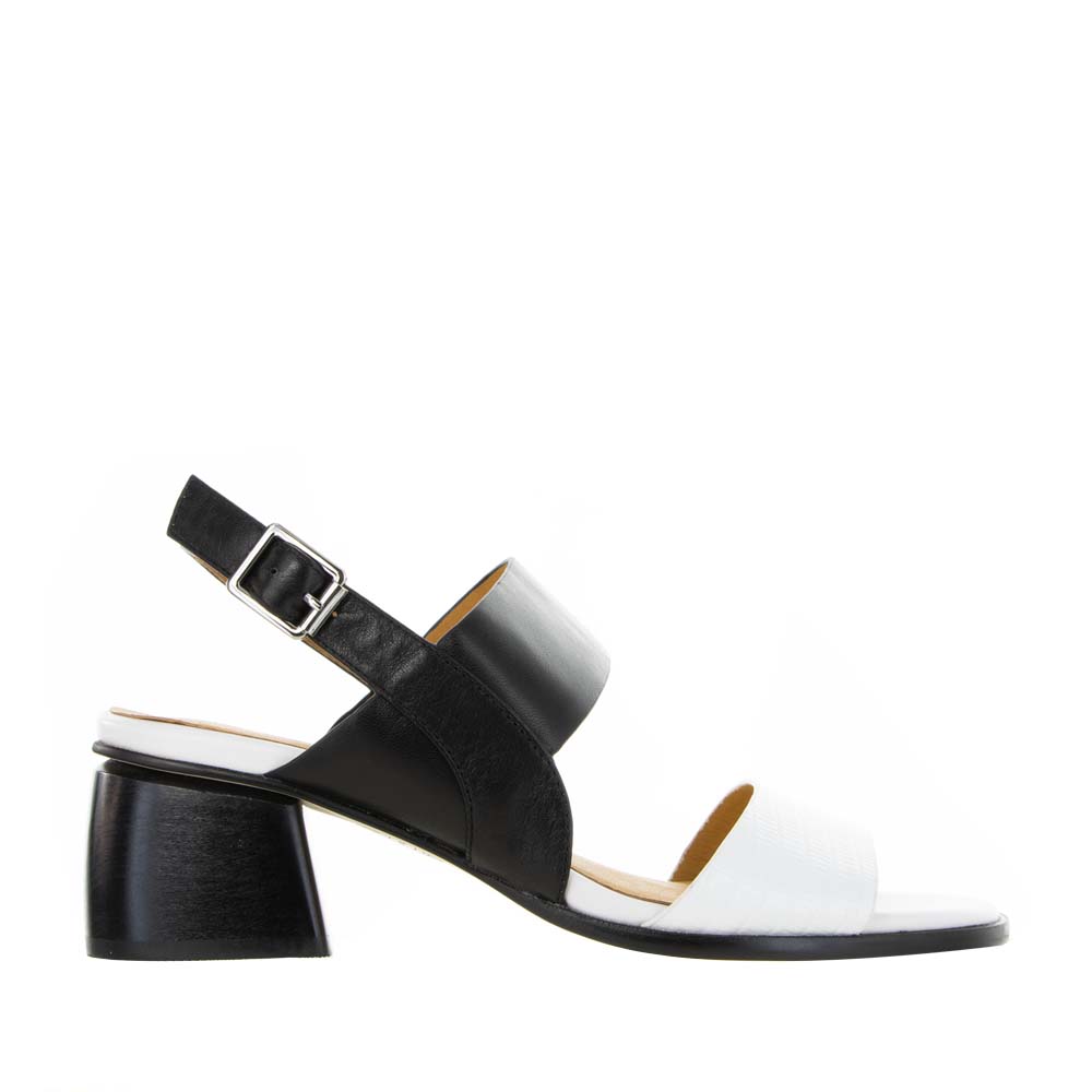 Bresley Pozzie Black White - Women Sandals - Collective Shoes 