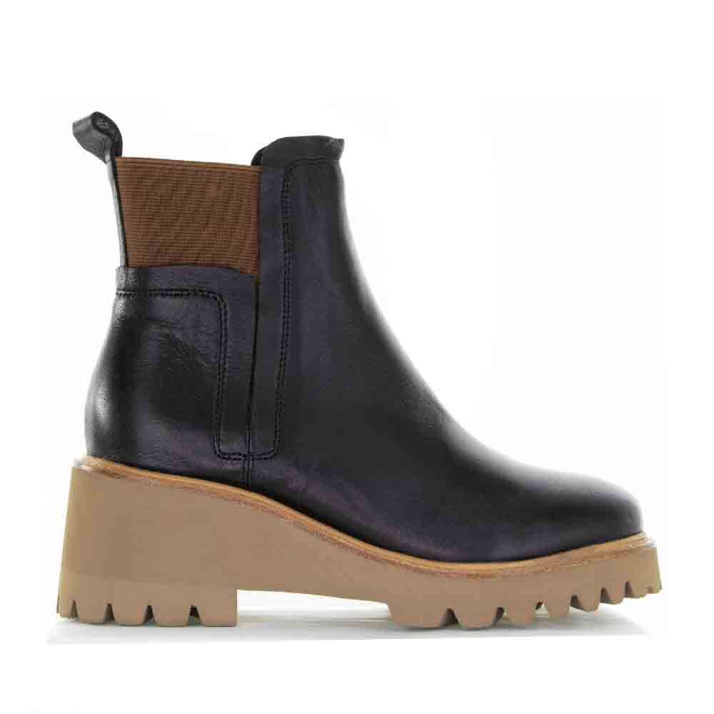 BRESLEY POPPY BLACK/TAN - Women Boots - Collective Shoes 