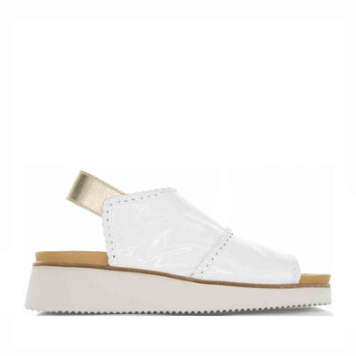 BRESLEY PRAXIS WHITE PAT - Women Sandals - Collective Shoes 