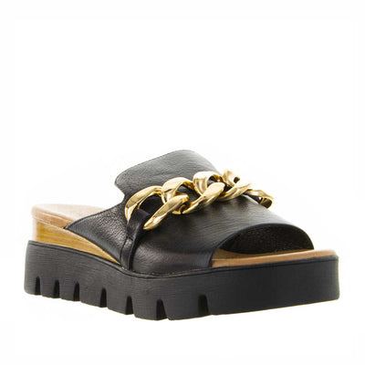 Django & Juliette Rablise Black Natural - Women Wedge - Collective Shoes 