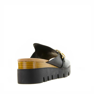 Django & Juliette Rablise Black Natural - Women Wedge - Collective Shoes 