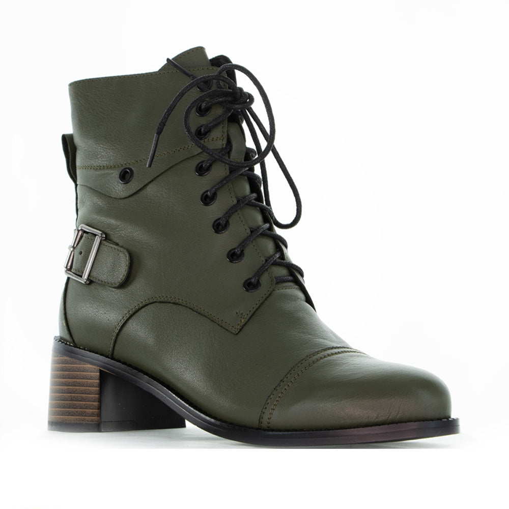 BRESLEY RANUI KHAKI - Women Boots - Collective Shoes 