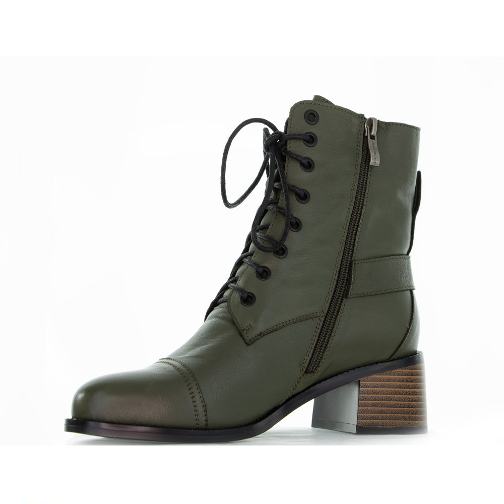 BRESLEY RANUI KHAKI - Women Boots - Collective Shoes 