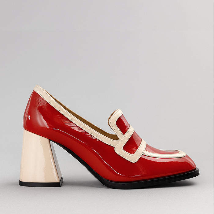 TAMARA LONDON BERGEN RED / BONE - Women Heels - Collective Shoes 