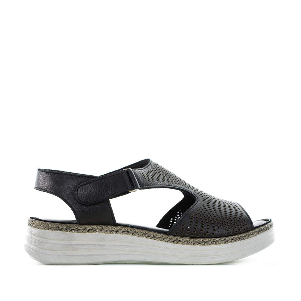 CABELLO REMY BLACK - Women Sandals - Collective Shoes 