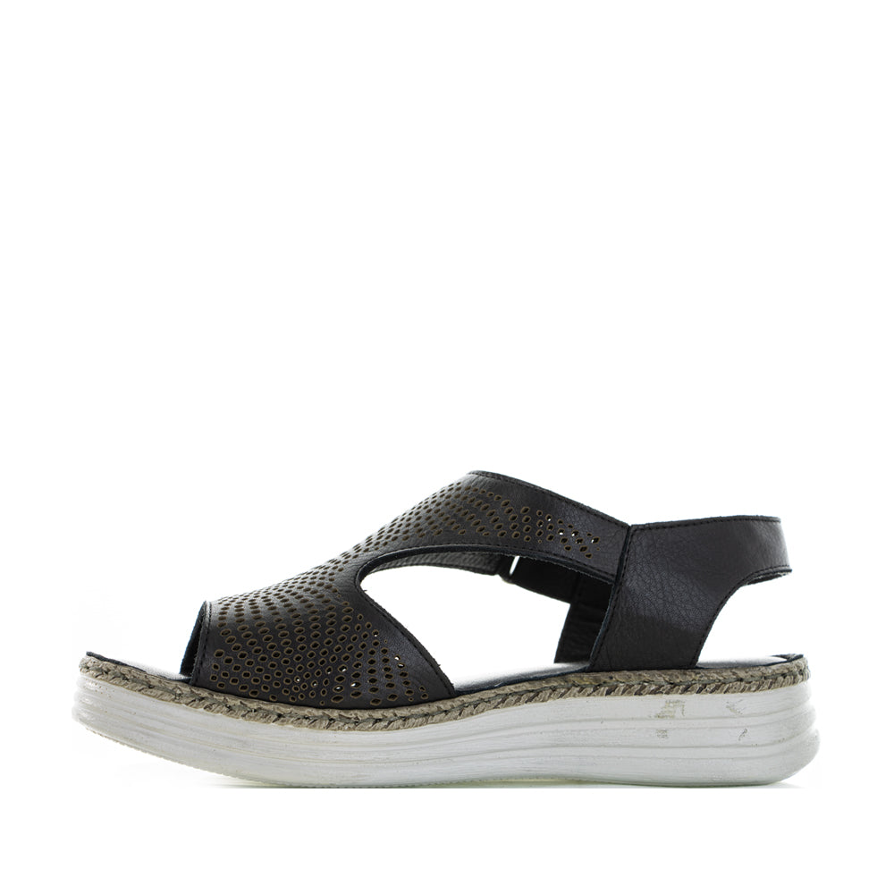 CABELLO REMY BLACK - Women Sandals - Collective Shoes 