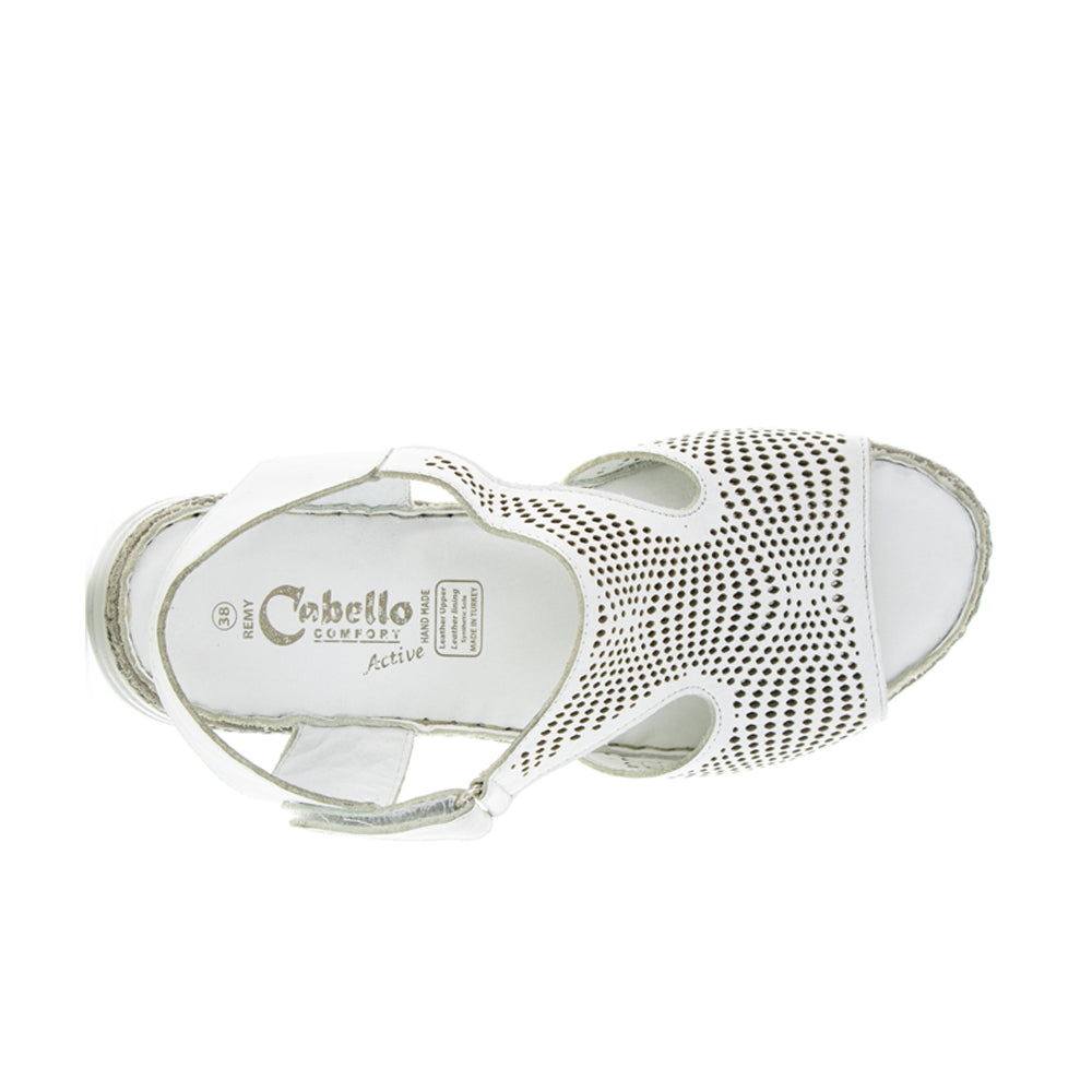 CABELLO REMY WHITE - Women Sandals - Collective Shoes 