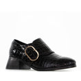 Load image into Gallery viewer, LE SANSA RICE BLACK CROC - Women Loafers - Collective Shoes 
