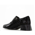 Load image into Gallery viewer, LE SANSA RICE BLACK CROC - Women Loafers - Collective Shoes 
