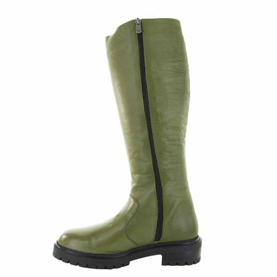 LESANSA RILEY DK OLIVE - Women High Boots - Collective Shoes 