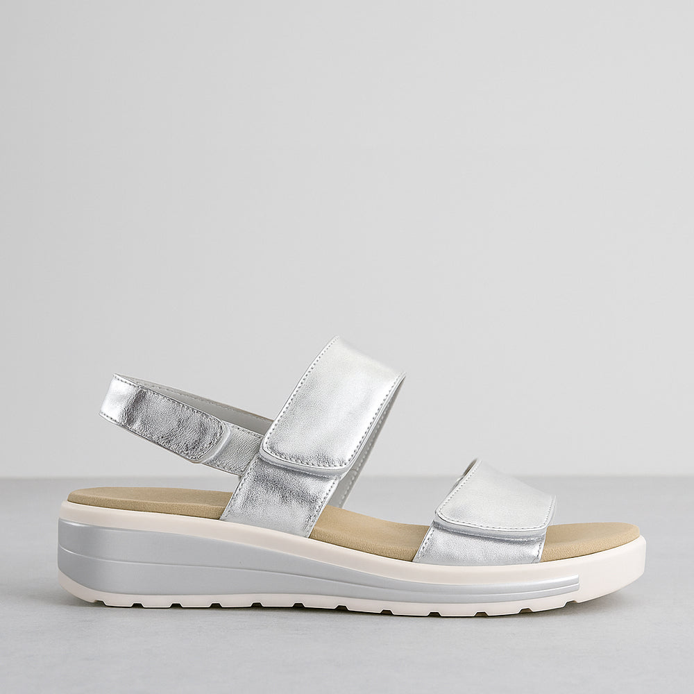 NAKED ARCHES HANZA SILVER - Women Sandals - Collective Shoes 