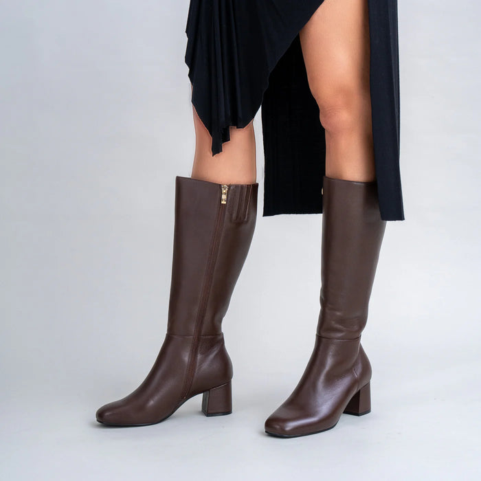 LE SANSA ROBEL CHOCO - Women High Boots - Collective Shoes 