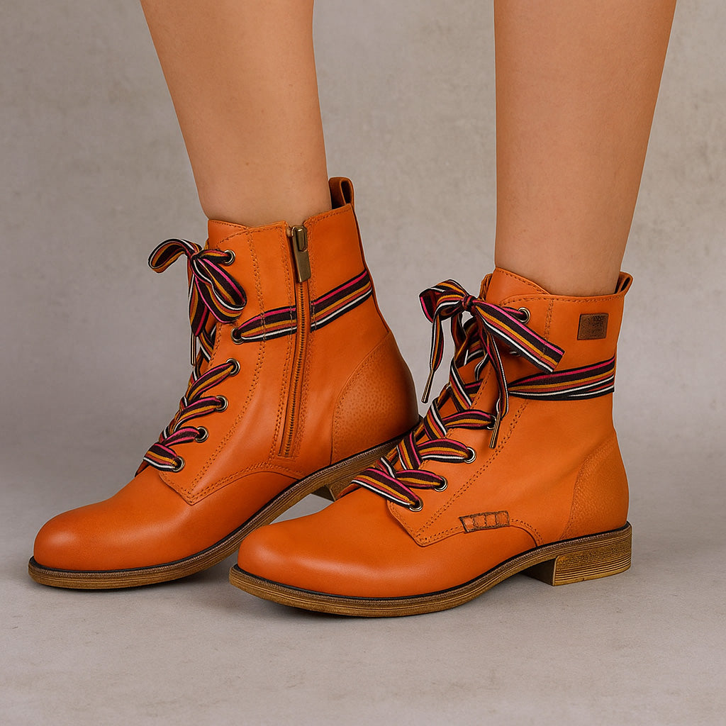 LE SANSA ROSA ORANGE - Women Boots - Collective Shoes 