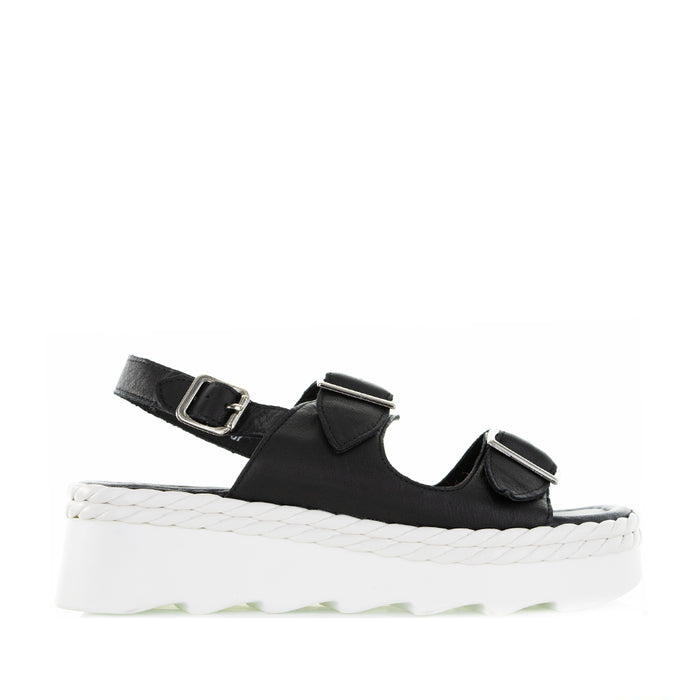 ALFIE & EVIE SABRE BLACK - Women Sandals - Collective Shoes 