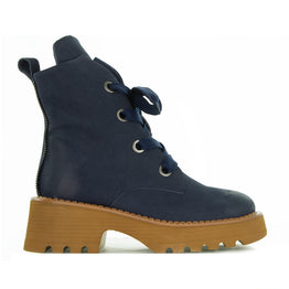 BRESLEY SABRE NAVY NUBUCK - Women Boots - Collective Shoes 