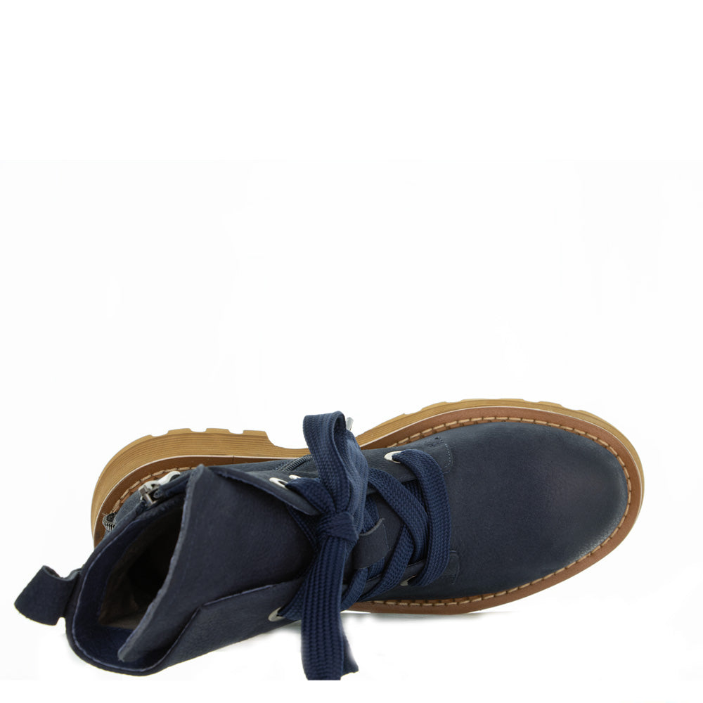 BRESLEY SABRE NAVY NUBUCK - Women Boots - Collective Shoes 