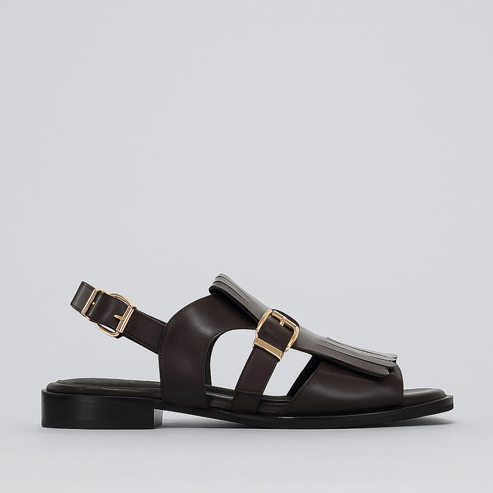 BRESLEY SAFFRON BLACK - Women Sandals - Collective Shoes 