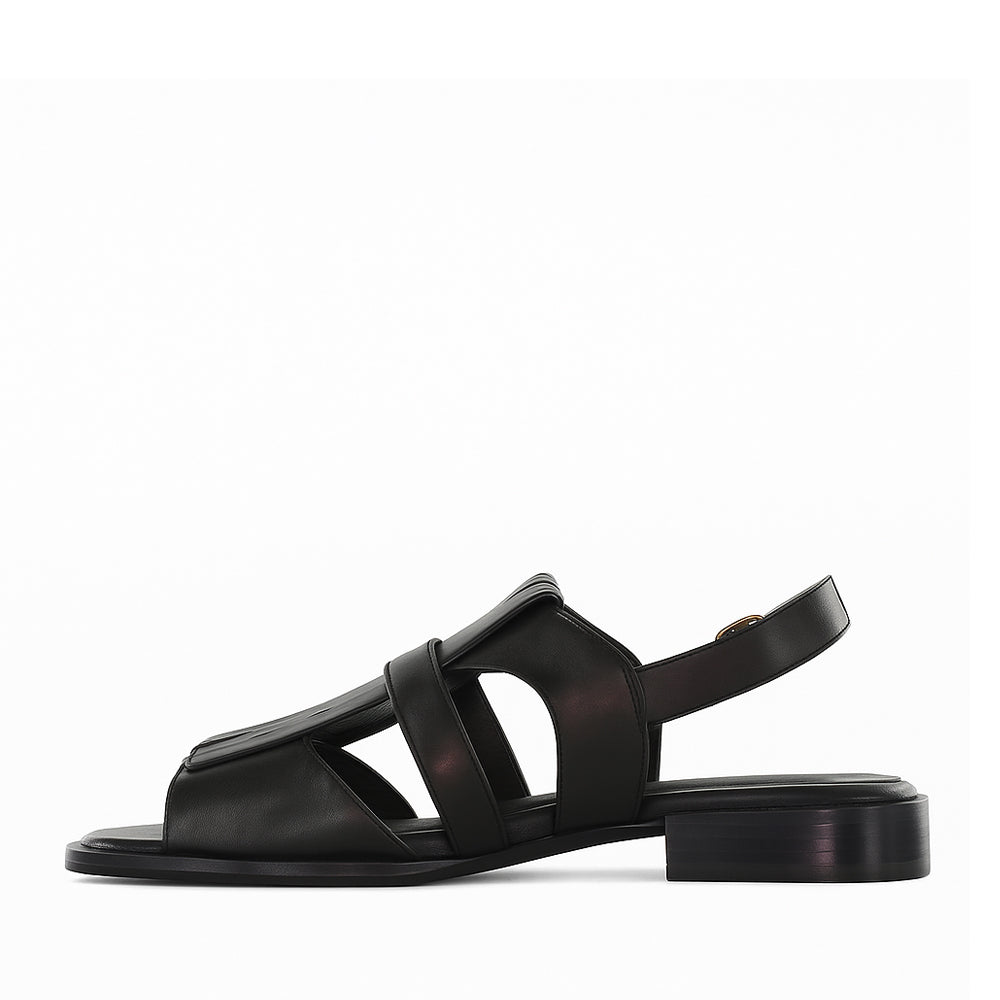 BRESLEY SAFFRON BLACK - Women Sandals - Collective Shoes 