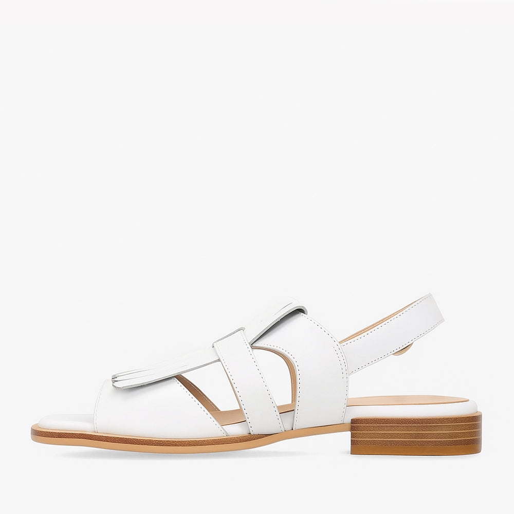 BRESLEY SAFFRON WHITE - Women Sandals - Collective Shoes 