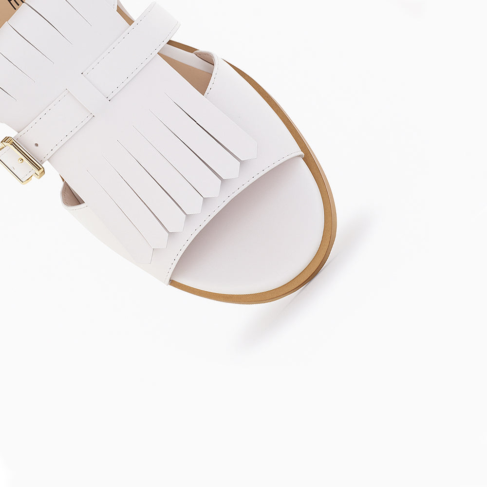 BRESLEY SAFFRON WHITE - Women Sandals - Collective Shoes 
