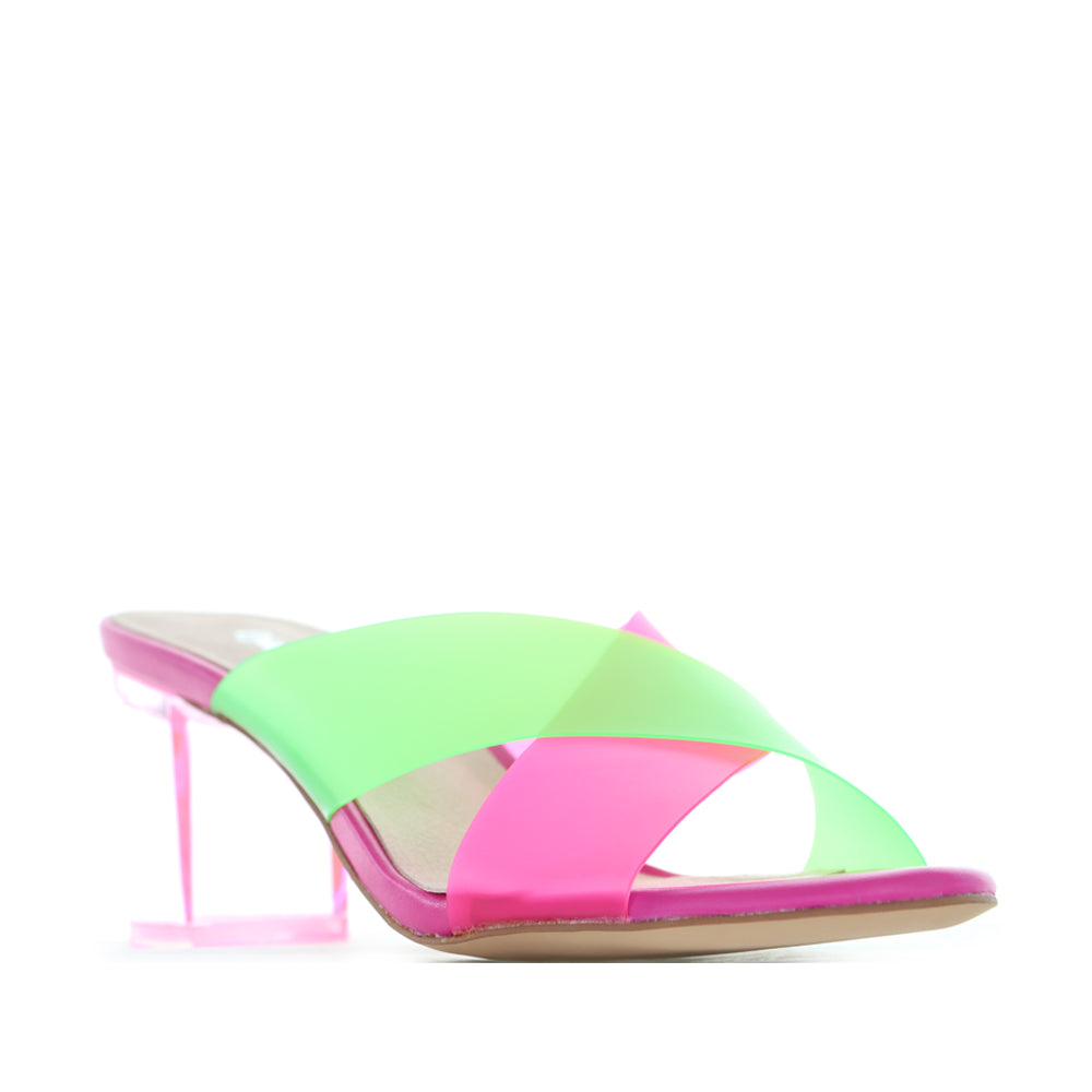 DJANGO & JUILETTE SHALIN HOT PINK LIME - Women Heels - Collective Shoes 