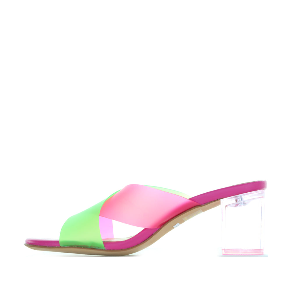 DJANGO & JUILETTE SHALIN HOT PINK LIME - Women Heels - Collective Shoes 