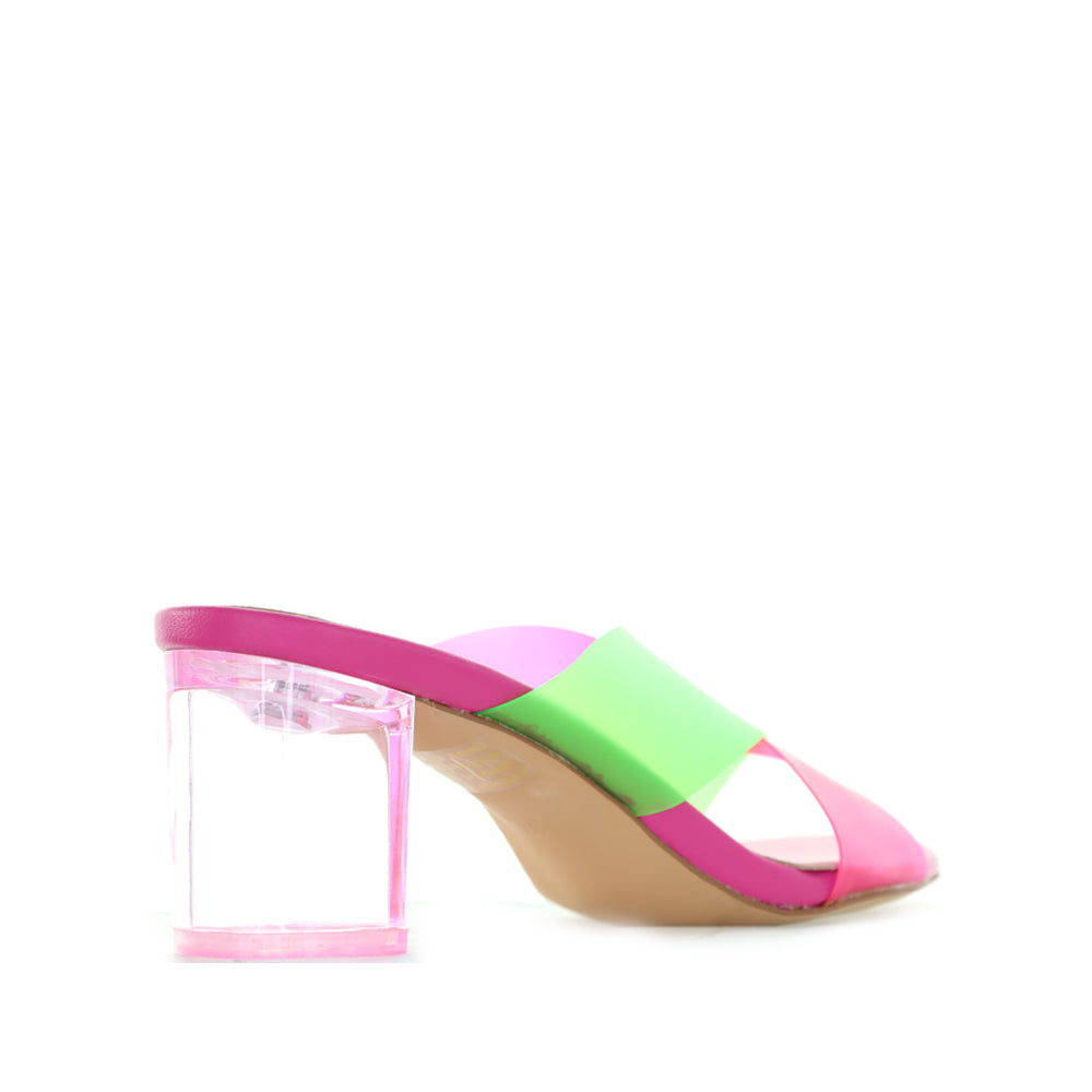 DJANGO & JUILETTE SHALIN HOT PINK LIME - Women Heels - Collective Shoes 