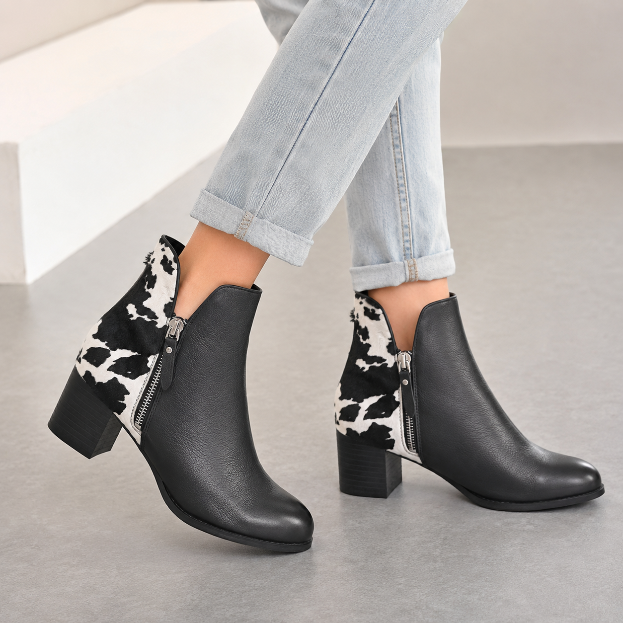 DJANGO & JULIETTE SHIANNELY BLACK PONY - Women Boots - Collective Shoes 