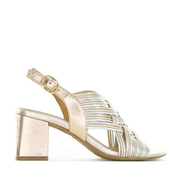 BRESLEY SHIRAZI GOLD MULTI - Women Sandals - Collective Shoes 