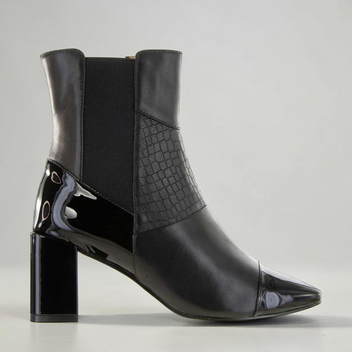 BRESLEY SHIRE BLACK MIX - Women Boots - Collective Shoes 