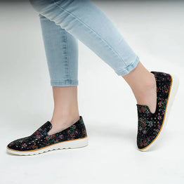 CC RESORTS AUSTIN BLACK PRINT - Women Slip-ons - Collective Shoes 